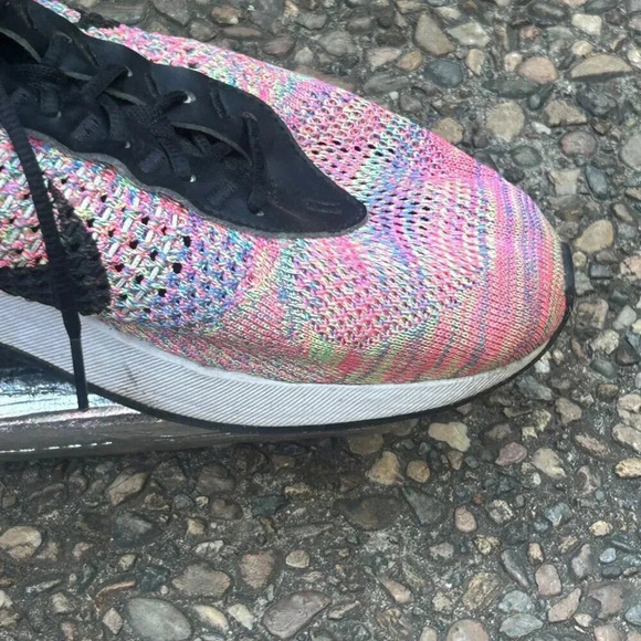 Nike Air Max Flyknit Racer Multicolor Soccer Sneakers Size 10 - Picture 6 of 9